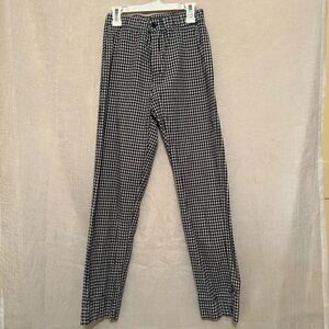 Brandy Melville Black Gingham Tilden Pants